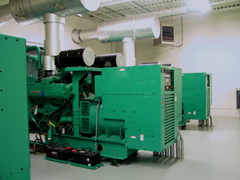 Outdoor enclosed industrial generator sets